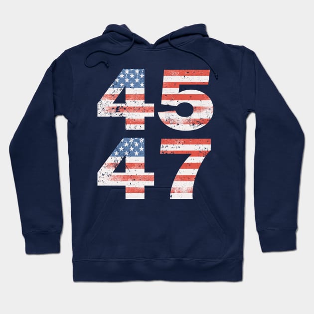 Vintage 45 47 - Trump 2024 Hoodie by Etopix